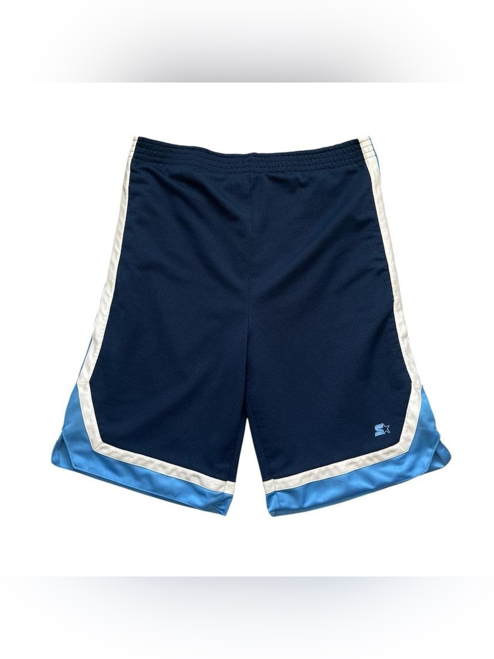STARTER Navy, Light Blue and White Athletic Shorts